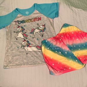 Wonder Nation unicorn pajama set